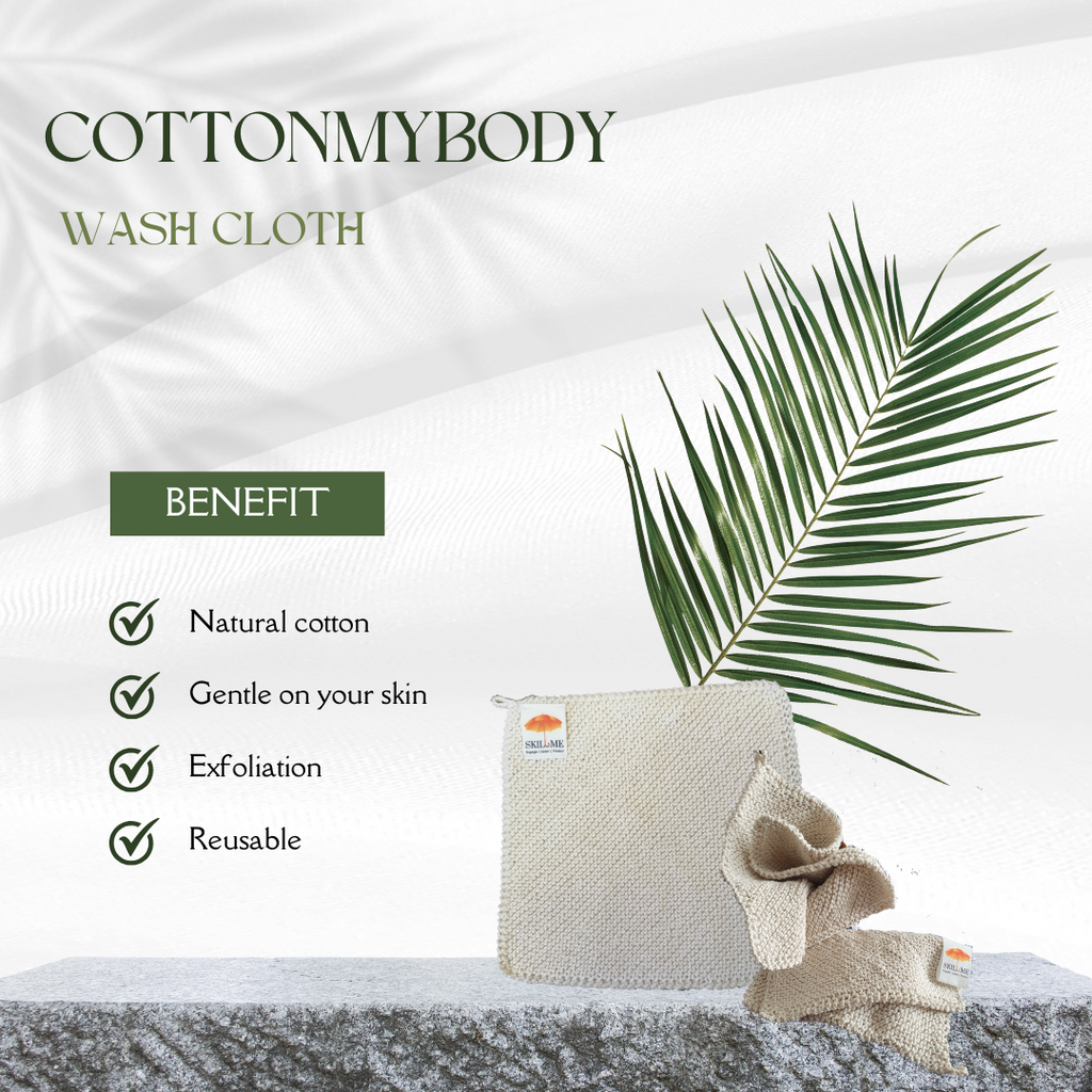 COTTONMYBODY YARN WASH CLOTH