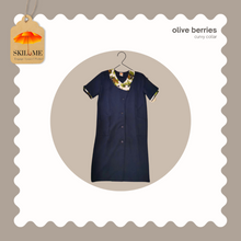 OLIVE BERRY_BLUE  CURVY COLLAR UNIFORM