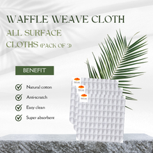 COTTONMYKITCHEN 100% COTTON WAFFLE WEAVE CLOTHS