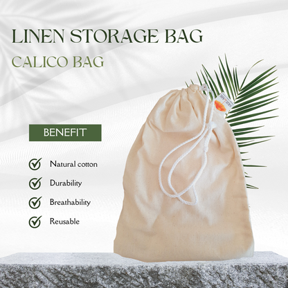 CALICO STORAGE LINEN BAG