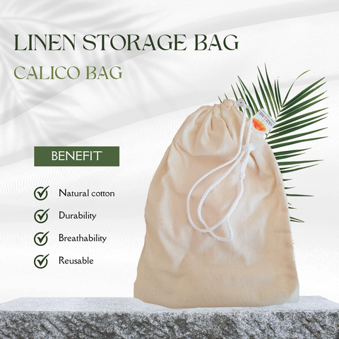 CALICO STORAGE LINEN BAG